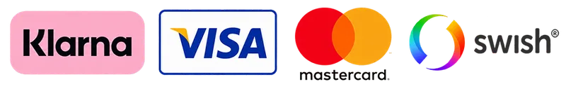 Klarna, Visa, Mastercard och Swish